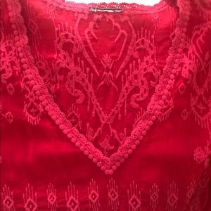 Johnny Was Tribal Poncho - NWOT - Size M - Runs Lg